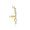 925 Silver Pear Shape Lobe Earring with pear-shaped design