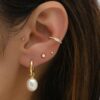 925 Silver Pearl Stud Earrings - Image 7