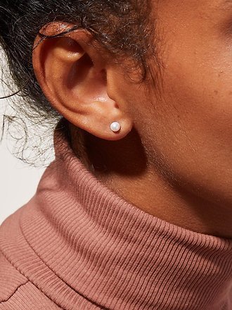 925 Silver Pearl Stud Earrings