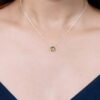 925 Silver Peridot Necklace