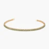 925 Silver Peridot Tennis Bracelet showcasing a refined tennis-style design