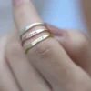 925 Silver Personalized Stacking Ring with a clean, versatile design
