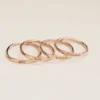 925 Silver Personalized Stacking Ring in 925 sterling silver with thick gold plating