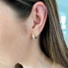 925 Sterling Silver petal studs with nickel-free, hypoallergenic finish