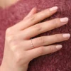 925 Silver Petite Diamond Wedding Ring - Image 4