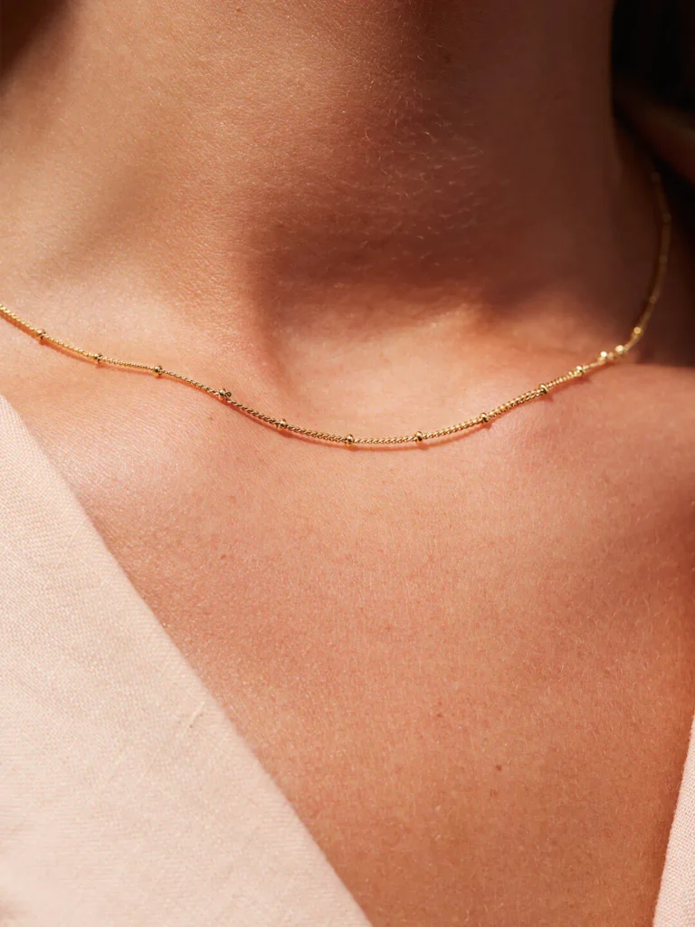 925 Silver Plain Bead Necklace