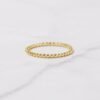 925 Silver Plain Beaded Ring