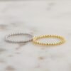 925 Silver Plain Beaded Ring - Image 2