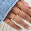 925 Silver Plain Beaded Ring - Image 3