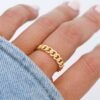 925 Silver Plain Chain Ring - Image 4