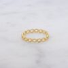 Eternity band ring with thick gold plating
