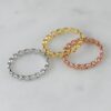 Nickel-free sterling silver eternity band ring