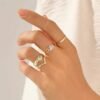 Simple stacking ring with a classic polished profile