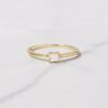925 Silver Princess Cut Engagement Ring