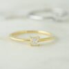 925 Silver Princess Cut Engagement Ring - Image 3