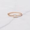 925 Silver Princess Cut with Spiral Band - Image 3