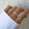 925 Silver Princess Cut with Spiral Band - Image 4