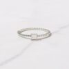 925 Silver Princess Cut with Spiral Band - Image 6