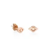 Minimal evil eye stud in 925 sterling silver