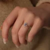 925 Silver Purple Stone Ring - Image 2