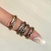 925 Silver Quilted Ring - Image 5