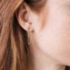 925 Silver Rainbow Chain Earrings