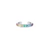 925 Silver Rainbow Ear Cuff with thick gold plating