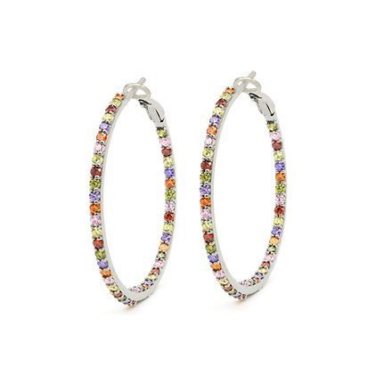 925 Silver Rainbow Earrings