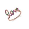 925 Sterling Silver ring with pave-set premium CZ diamonds