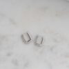 925 silver huggies earrings with thick gold plating