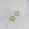 Gold-plated sterling silver huggies earrings for everyday wear