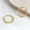 925 Sterling Silver hoop earrings with polished finish