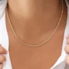 925 silver rope chain with twisted rope-like links
