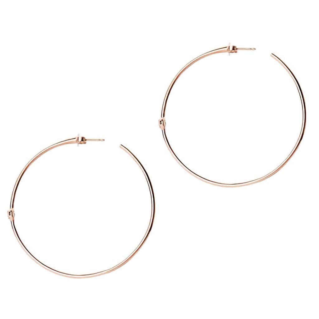 925 Silver Rosette Hoops