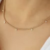 925 Silver Round Cut Diamond Necklace - Image 2