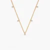 925 Silver Round Cut Diamond Necklace - Image 4