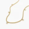 925 Silver Round Cut Diamond Necklace - Image 5