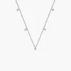 925 Silver Round Cut Diamond Necklace - Image 6