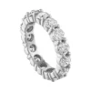 Eternity band ring with premium CZ diamond stones and 925 silver
