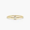 925 Silver Round Solitaire Diamond Ring - Image 3