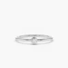 925 Silver Round Solitaire Diamond Ring - Image 4