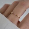 925 Silver Ruby 3 Stone Diamond Ring - Image 8