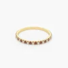 925 Silver Ruby and Diamond Alternating Eternity Ring - Image 4