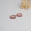 925 Silver Ruby Huggies Earring - Image 2