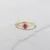 925 Silver Ruby Marquise Ring - Image 2