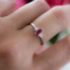 925 Silver Ruby Marquise Ring - Image 7