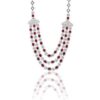 925 Silver Ruby Necklace Set - Image 2