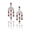 925 Silver Ruby Necklace Set - Image 3