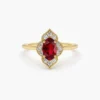925 Silver Ruby Ring