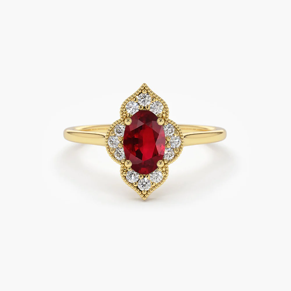 925 Silver Ruby Ring